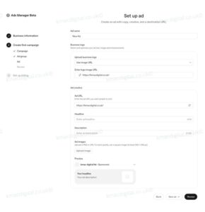 chatgpt ads manager ad setup kmac digital