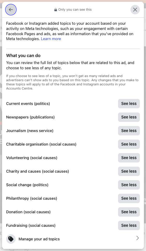 msf charity facebook why am i seeing this ad 3 kmac digital